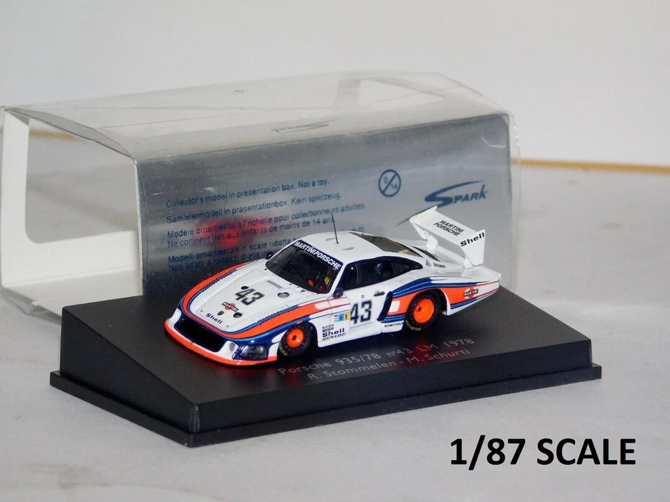 PORSCHE 935/78 M SPARK 87S010 +87S019 +87S032+87S014+87RL026+MB RICKO 1/87 - Immagine 1 di 4