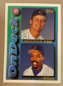 1995 Topps On Deck Darron Cox and Doug Glanville Rookie #646 Baseball Card