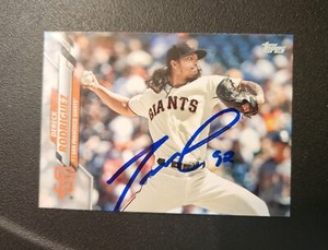 Dereck Rodriguez Autograph Signed 2020 Topps San Francisco Giants