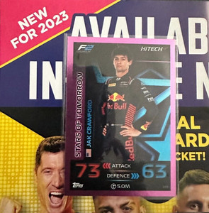 Jack Crawford F2 Stars Rookie Pink Parallel - Topps F1 Turbo Attax 2023