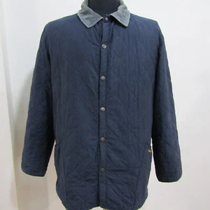 Men's Barbour ESKDALE Navy Heavyweight Zip Jacket L,  Activewear  Sku (Y00295) - Picture 1 of 15