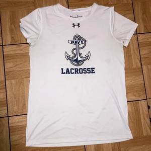 Boys/mens size xs under armour navy lacross tshirt - Picture 1 of 1