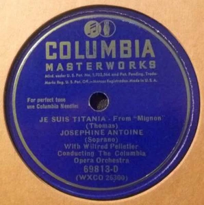 Josephine Antoine 12" 78 RPM - Mignon Je Suis Titania / Faust Jewel Song - Picture 1 of 2
