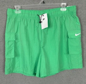 Nike Women's Loose Fit High Rise Windbreaker Cargo Shorts DM6247 Green XL NWT's. - Picture 1 of 11