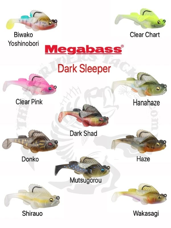 Cebo de baño cola de paleta 3" Megabass Dark Sleeper 3/8 oz - Elige color *NUEVOS COLORES* Foto 1 de 1