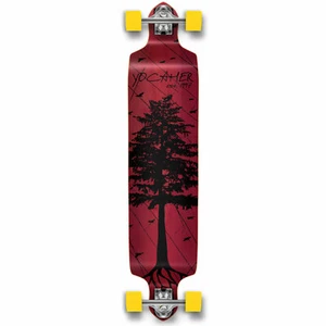 Yocaher Drop Down Longboard Completo - Nei Pini: Rosso - Foto 1 di 3