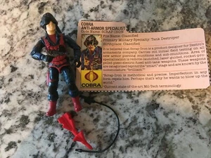 GI Joe Cobra Anti Armor Specialist Action Figure Code Name Scrap Iron File Card - Picture 1 of 6