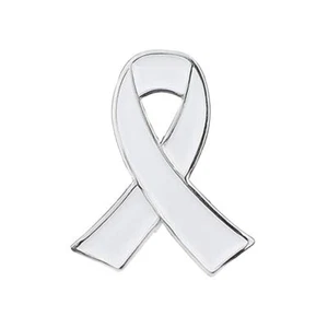 Pin's Ruban Blanc - contre les violences aux femmes - en Acier - Engagés - Cérém - Picture 1 of 6