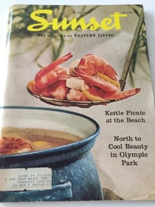 1969 June Sunset Magazine Mid Century Garden Mildred McGilvra Olympic Park - Bild 1 von 6