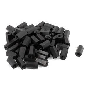 50Pcs M3x10mm Nylon esagono PCB Distanziale Standoff pilastro femminile vite - Foto 1 di 2