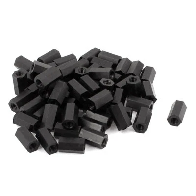 50Pcs M3x10mm Nylon esagono PCB Distanziale Standoff pilastro femminile vite - Immagine 1 di 2