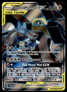 Pokemon TCG SM - Unbroken Bonds #203/214 Lucario & Melmetal GX (Full Art) NM - Bild 1 von 2