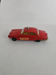 HUSKY JAGUAR MK 10 Fire Chief Car Red England 1960s - Picture 1 of 7