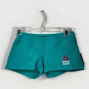 Reebok CrossFit Women's Teal Green 2016 CrossFit Games Chase Bootie Shorts Short - Picture 1 of 9