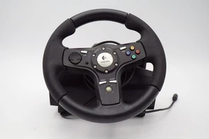 Logitech DriveFX Force Feedback Racing Wheel Xbox 360 Steering Untested - Picture 1 of 7