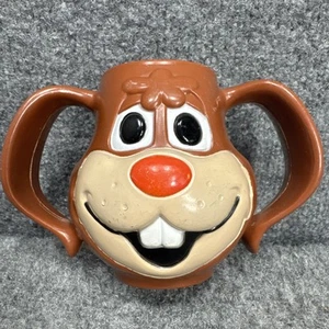 Vintage Nestle Quik Hase Kaninchen Tasse Becher mit zwei Henkeln Schokolade Milch Nesquik - Bild 1 von 6