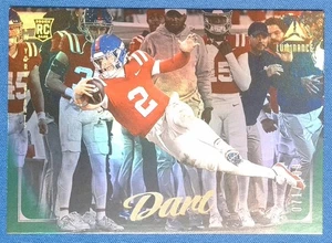 2025 Panini Luminance Jaxson Dart #177 Horizontal GREEN /100 - NY Giants (RC) - Bild 1 von 2