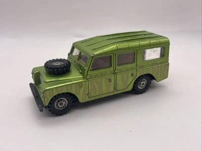 Vintage Corgi Toys SAFARI LAND ROVER 109 WB Camo Green Hauler Trailer Britain - Image 1 of 4