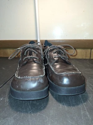 Vintage Mudd Chunky Heel Lace-Up Brown Size 6.5 Ladies - Image 1 of 4