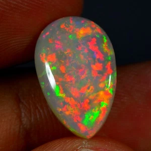7.83Ct Sensational 3D Multi-Color Play Untreated Ethiopian Solid Welo Opal - Picture 1 of 1
