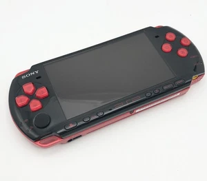 PSP 3000 Schwarz Rot Nur Konsole Ohne Akku Getestet Region Free Sony Japan - Bild 1 von 2