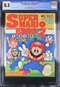 SUPER MARIO BROS 2 INSIDE OUT #2 CGC 8.5 NINTENDO POWER STRATEGY GUIDE TIP PT2 - Picture 1 of 2