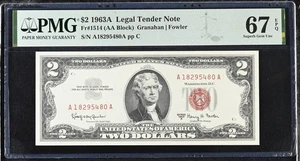 1963A $2 Legal Tender Note Fr-1514 PMG67 Superb Gem EPQ - Picture 1 of 2