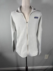 Patagonia Women Better Sweater Fleece Jacket Full Zip Light Gray Large FLAW - Picture 1 of 10