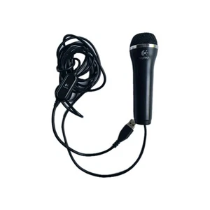 Original Logitech Microphone USB Nintendo Wii PS2 PS3 XBOX Filaire Noir E-UR20 - Photo 1/6