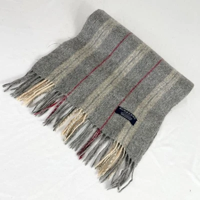 Burberry London Bufanda Rayas Cachemira 100 Hecha en Inglaterra Unisex Hombres Bufanda Ac Foto 1 de 4