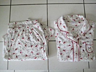 Secret Treasures PJ Red Cardinal Flannel Pajama 2-piece Set Size XX XL  NWT - Image 1 of 4