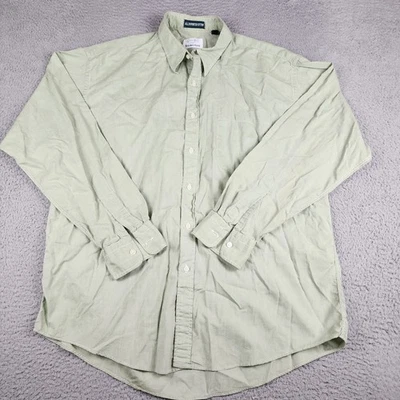 Gitman Bros Shirt Mens 16.5/35 Green Button Up Long Sleeve Made USA Business - Image 1 of 4