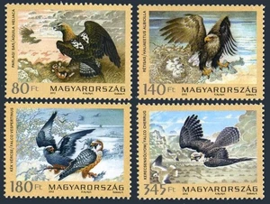 Hungary 4234-4237,4246,MNH. Protected birds,2012.Birds of prey. - Picture 1 of 2