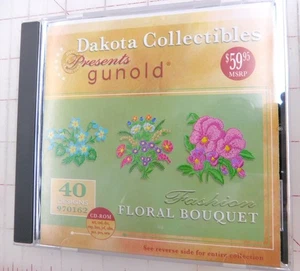 Floral Bouquet Embroidery CD by Dakota Collectibles - Picture 1 of 4