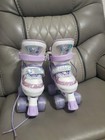 Roller Skates for Girls Kids 6.5-7.5 Size Adjustable with Light Up Wheels US