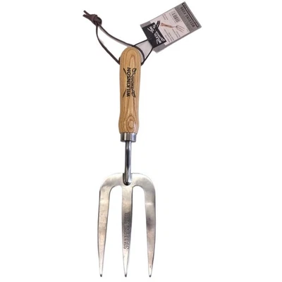 Wilkinson Sword Stainless Steel Hand Fork Garden Tool Ash Wood Handle Durable - Image 1 of 3