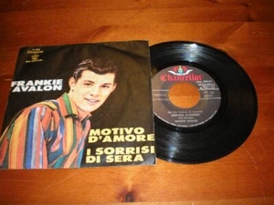 FRANKIE AVALON-Motivo d'amore/I sorrisi di sera-Disco 45 gg-CHANCELLOR-S.REMO 64 - Foto 1 di 2