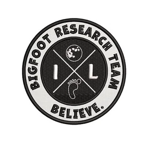 Bigfoot Research Team Illinois Patch 3.5" Embroidered Iron-on Applique Myth - Picture 1 of 3