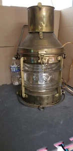 Vintage William Harvie Oil Anchor Light Brass Design by Rainbow Enterprise (1Z) - Picture 1 of 11