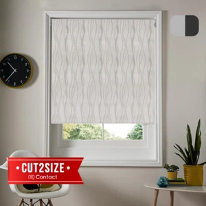 100% Blockout Roller Blinds Room Darkening Thermal Window Blinds in 6 Sizes - Picture 1 of 13