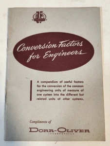 1955 Umbaufaktoren für Ingenieure Broschüre Dorr-Oliver Inc. - Bild 1 von 6