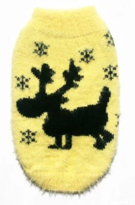 Suéter Hip Doggie Pluma Suave Alce Perro ~ 4 Tallas para Elegir ~ Nuevo Foto 1 de 4