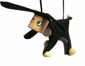 Marionette Kindermarionette Holz Filz KALLE FUX Kinder Kind Esel Hund schwz - Picture 1 of 4