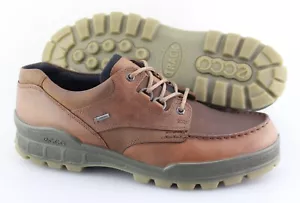 Men's ECCO 'Track 25 Low' Brown Leather Boots Size US 13 EUR 47 - Picture 1 of 6