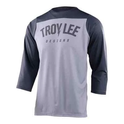 Troy Lee Designs TLD Ruckus Cycling 3/4 Sleeve Jersey Camber Lt Gray Mens XLarge - Image 1 of 2