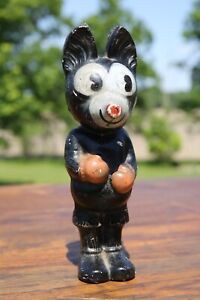 Vintage 1920's Mickey Mouse Composition Doll or Paper Mache Figure RARE Toy