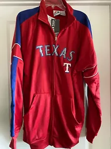 NUEVA CHAQUETA PARA HOMBRE MLB BÉISBOL TEXAS RANGERS MAJESTUOSA GRANDE Y ALTA ROJA GRANDE - Imagen 1 de 7