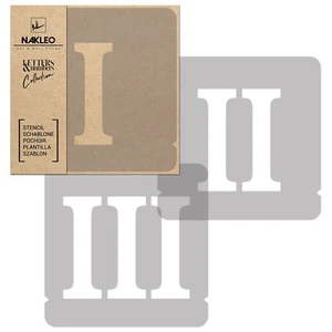 Stencil per Pittura // NUMERI & SEGNI ROMANI // 5 cm // Set 12 pz. - Picture 1 of 11