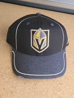 Adidas Las Vegas Golden Knights Hat Black Flex Fit Pro NHL S/M Small/ Medium - Image 1 of 4