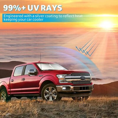 Capa dobrável para pára-brisa Ford F250 F350 F450 captador cabine para 2017-2024 - Imagem 1 de 4